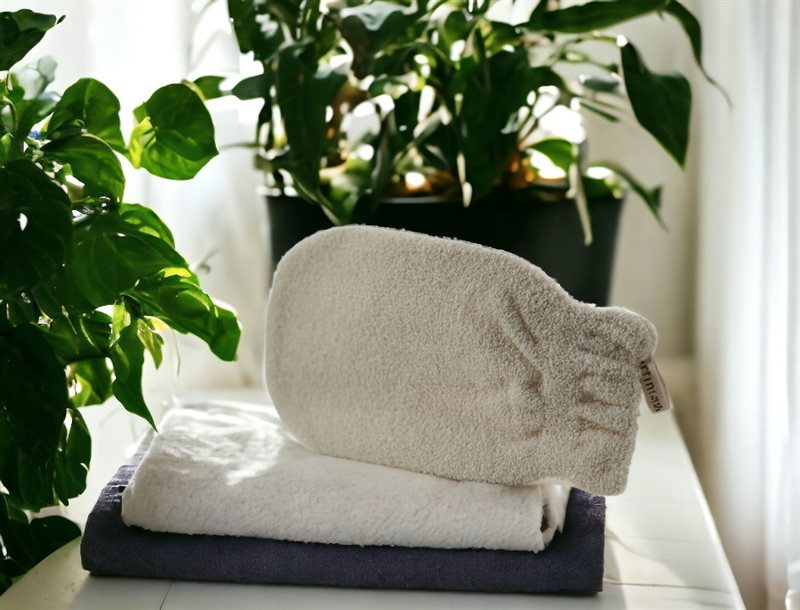 Martini Spa Martini Massage Ekstra delikat økologisk bomulls vott - - JK-Shop