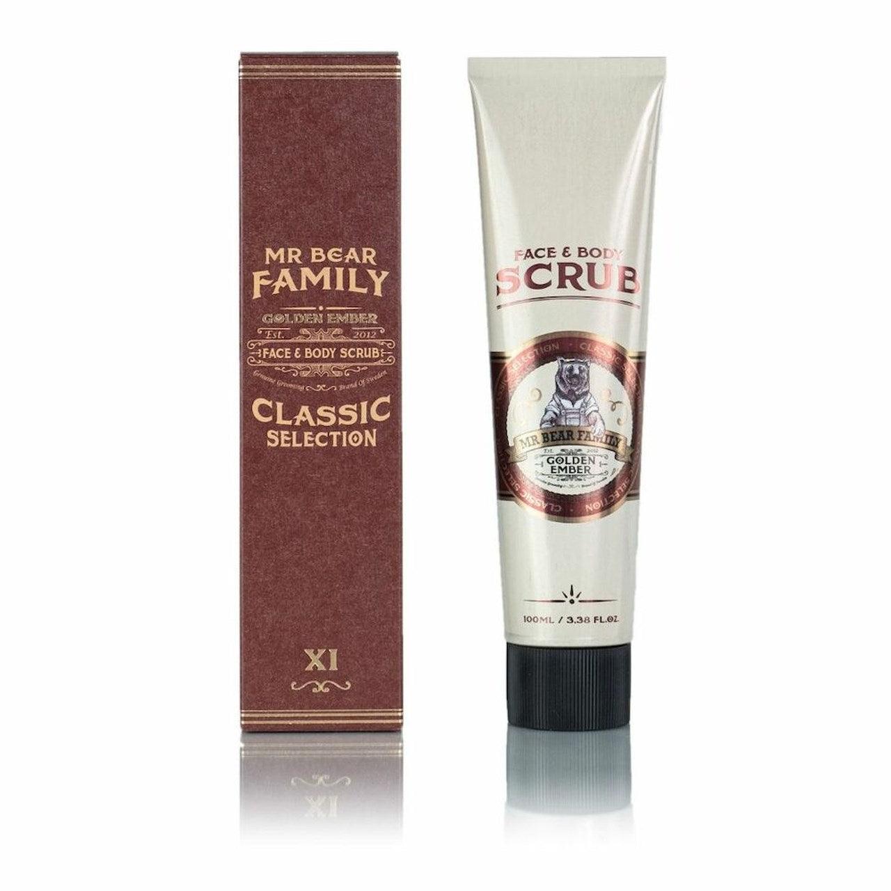 Mr Bear Family Golden Ember Face & Body Skrubb-Kroppsskrubb-JKSHOP
