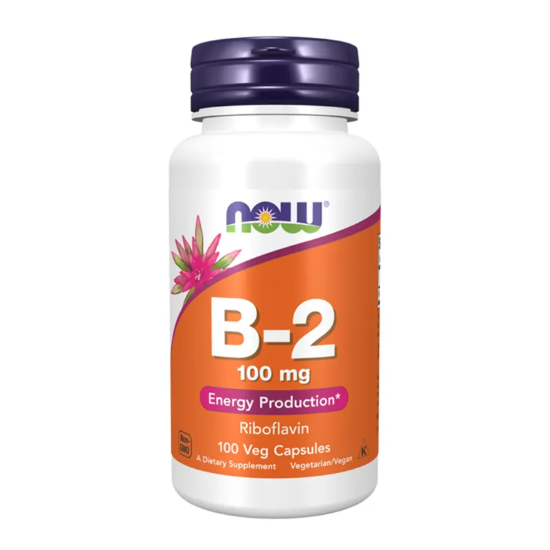 NOW B-2 100 MG 100 CAPS - Vitaminer & kosttilskudd - JK-Shop