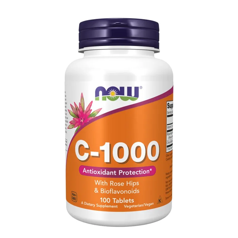 NOW C - 1000 VITAMIN 100 TABLET - Vitaminer & kosttilskudd - JK-Shop