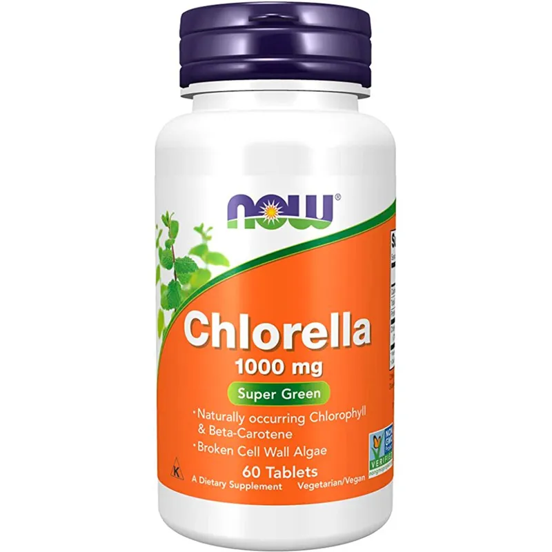 NOW CHLORELLA 1000 MG 60 TABS - Annet kosttilskudd - JK-Shop