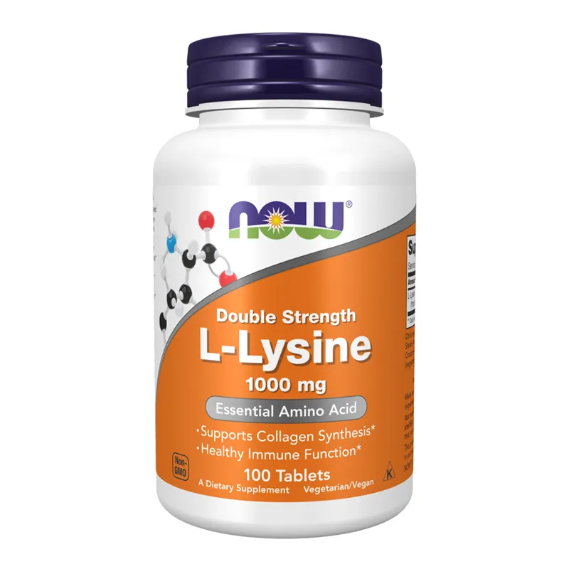 NOW L-LYSINE 1000 MG 100 TABS - Individuelle Aminosyrer - JK-Shop