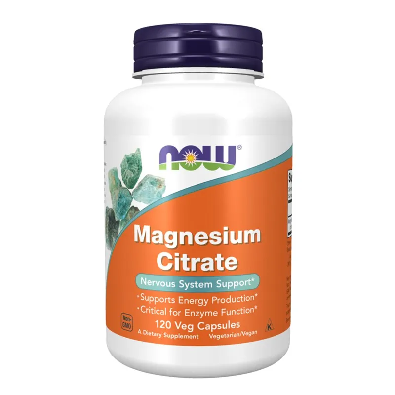 NOW MAGNESIUM CITRATE 120 VCAPS - Mikronæringsstoffer - JK-Shop