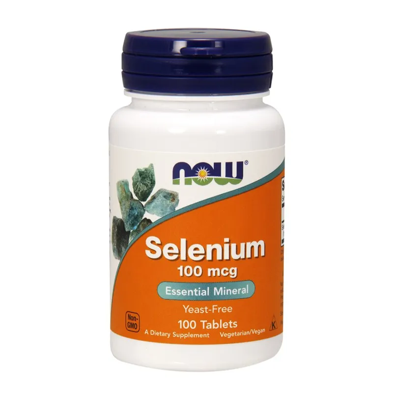 NOW SELENIUM 100 MCG 100 TABS - Mikronæringsstoffer - JK-Shop