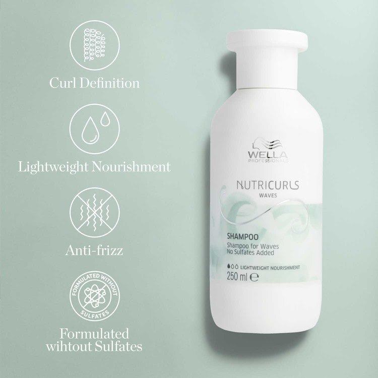 Nutricurls Shampoo Waves 250ml - Sjampo - JK-Shop
