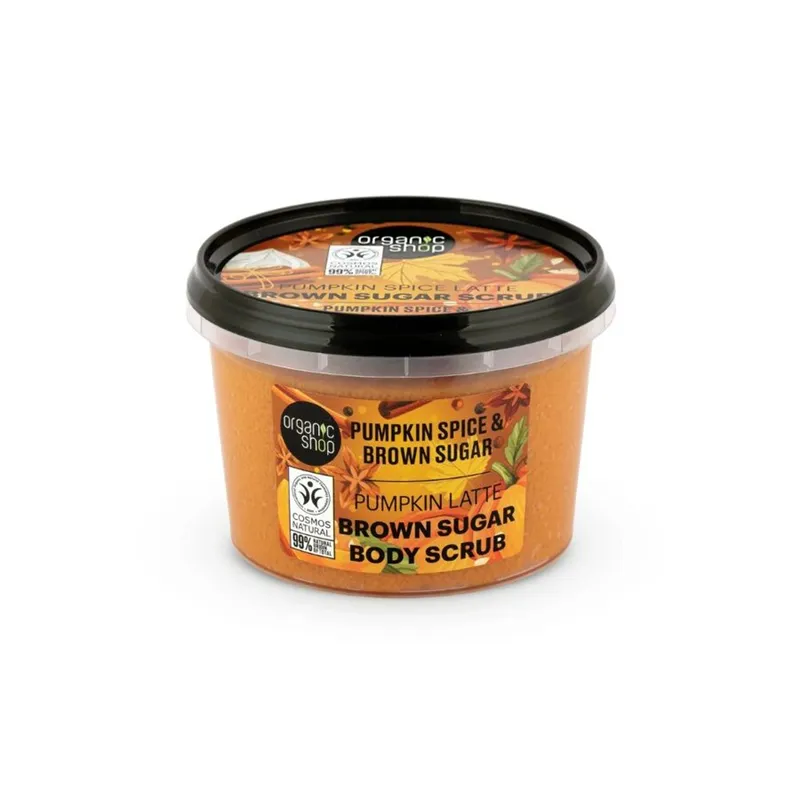 ORGANIC SHOP BODY SCRUB PUMKIN SPICE & BROWN SUGAR 250ML - Dusjkrem - JK-Shop