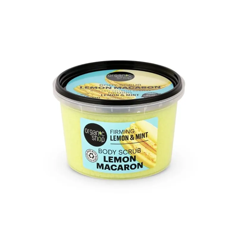 ORGANIC SHOP LEMON & MINT BODY SCRUB FIRMING 250ML - Skrubb - JK-Shop