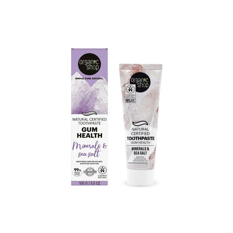 ORGANIC SHOP MINERALS & SALT TOOTHPASTE GUM HEALTH 100G - Tannkrem - JK-Shop