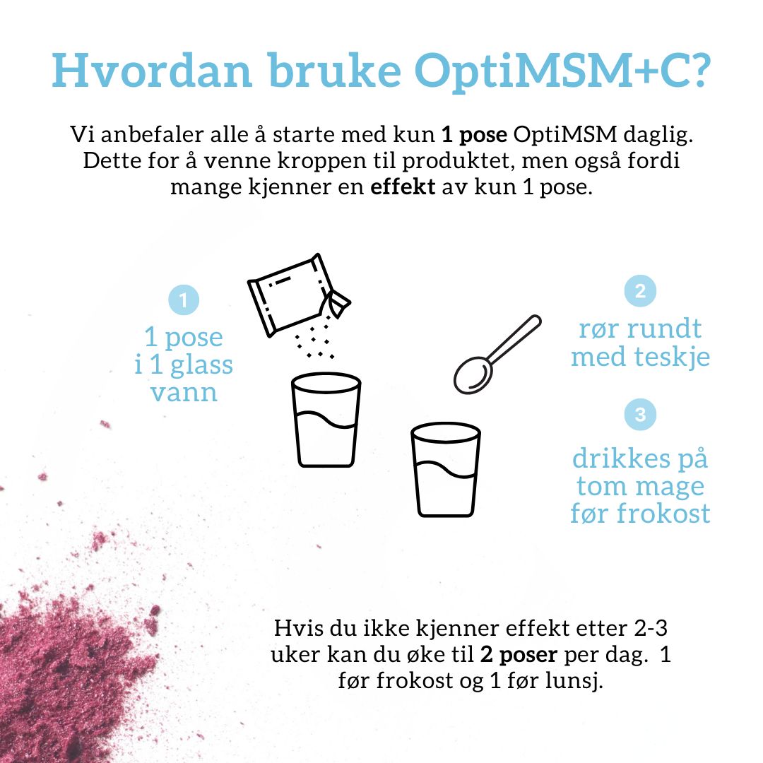 Aarja Health OPTIMSM®, C VITAMIN & BLÅBÆR