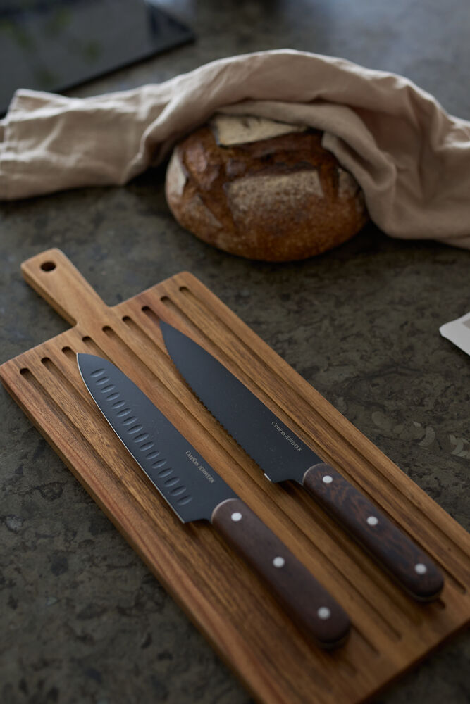 Orrefors Jernverk Blacksmith kniver 2-pk med skjærebrett - Kniver - JK-Shop