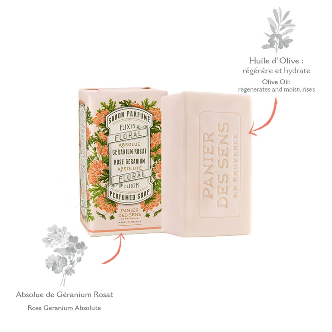 Panier Absolute Såpestykke Rose Geranium serie - Såpe - JK-Shop