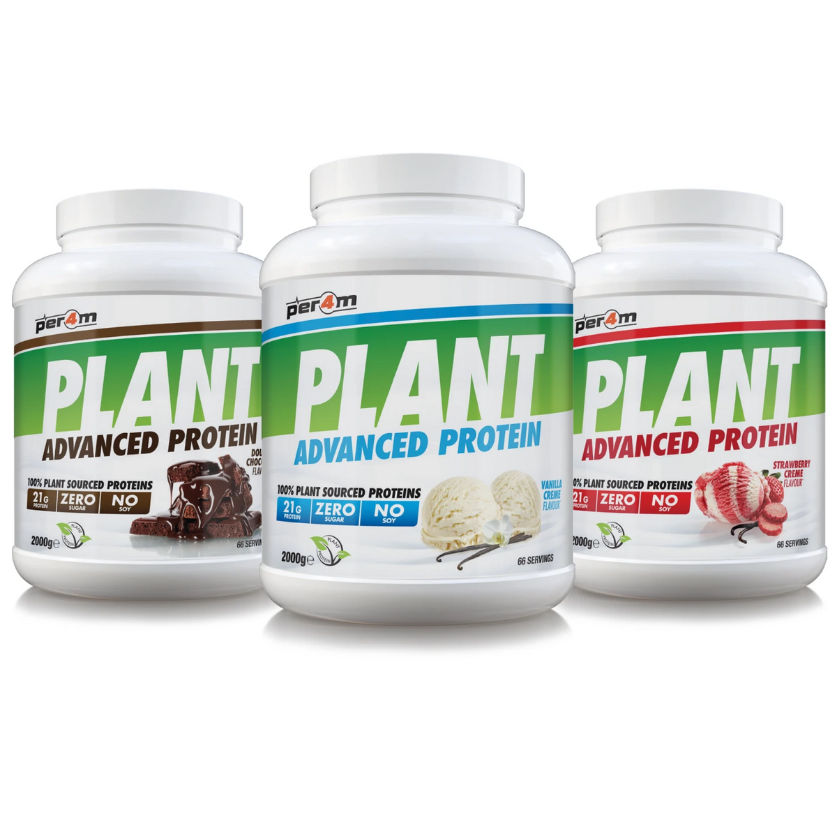 Per4M Plant Protein, 2000g - 2 smaker - Proteinpulver - JK-Shop