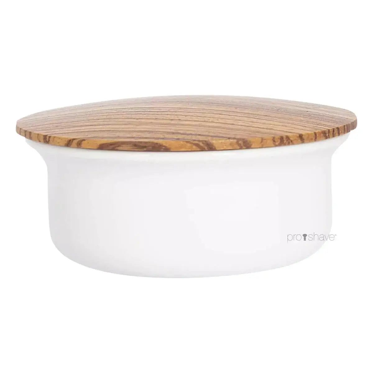 Plisson, Limoges Porcelain Shaving Bowl and Shaving Soap- Zebrano Lid-Barberskål-JKSHOP