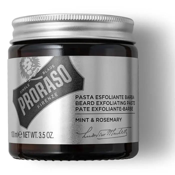 Proraso Skjegg Eksfolierings Pasta - Mint og rosmarin-Skjeggskrubb-JKSHOP
