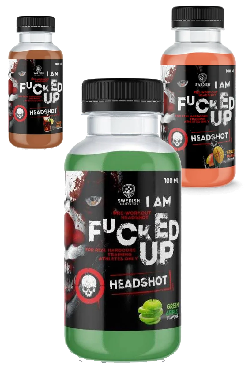 SS Fucked Up Headshot, 16x100ml, Raspberry - Vitaminer & kosttilskudd - JK-Shop