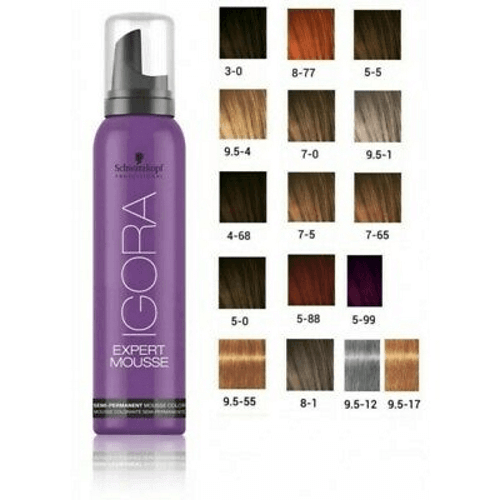Schwarzkopf Expert Mousse 4-68 Middelsbrun Sjokoladerød-Hårskum-JKSHOP