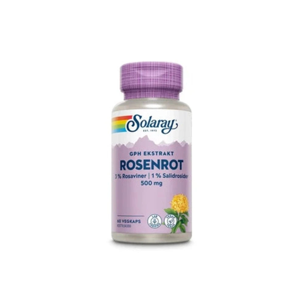 Solaray GPH rosenrot 500 mg 60 kapsler - Mikronæringsstoffer - JK-Shop