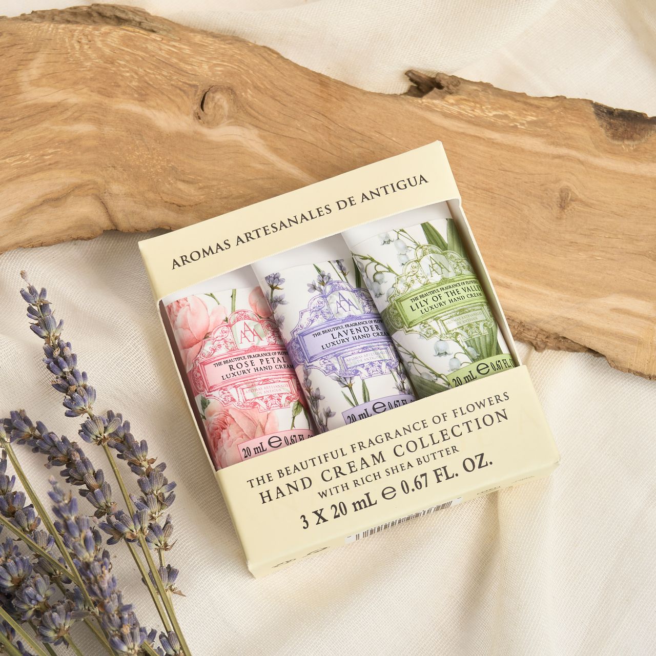 Somerset Håndkrem Sett 3x20ml - rose, liljekonvall og lavendel - Håndkrem - JK-Shop