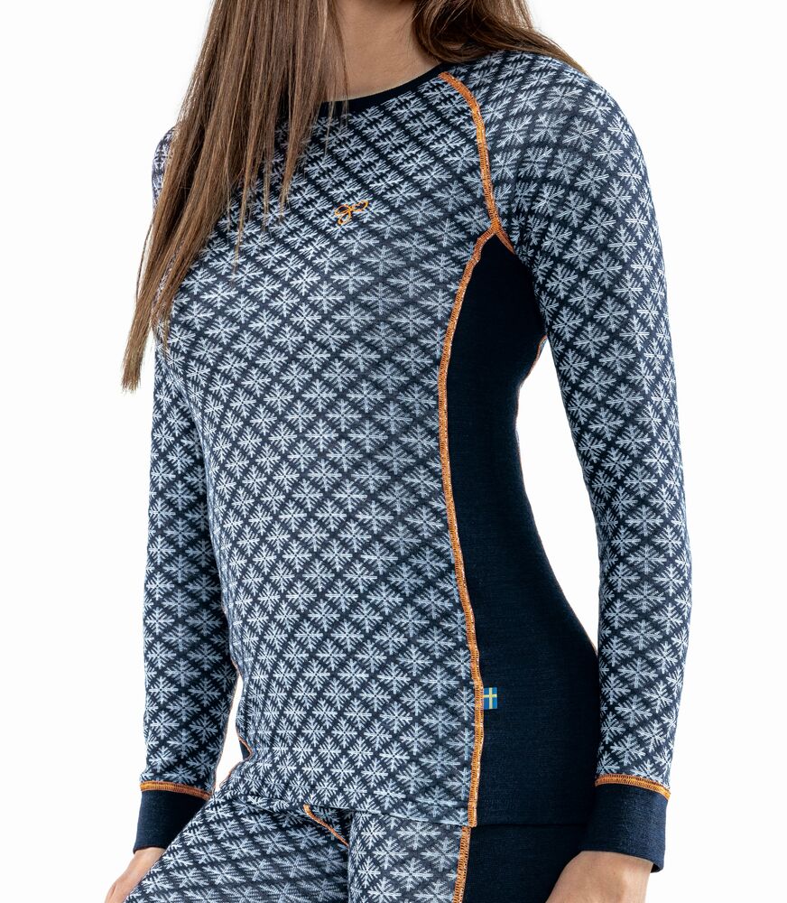 Termo Sequal Jaquard Round neck LS W - Undertøy - JK-Shop
