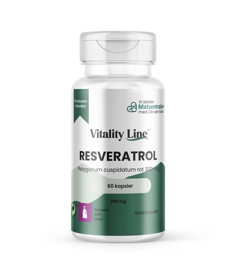 VITALITY LINE RESVERATROL 60 KAPSLER - Vitaminer & kosttilskudd - JK-Shop