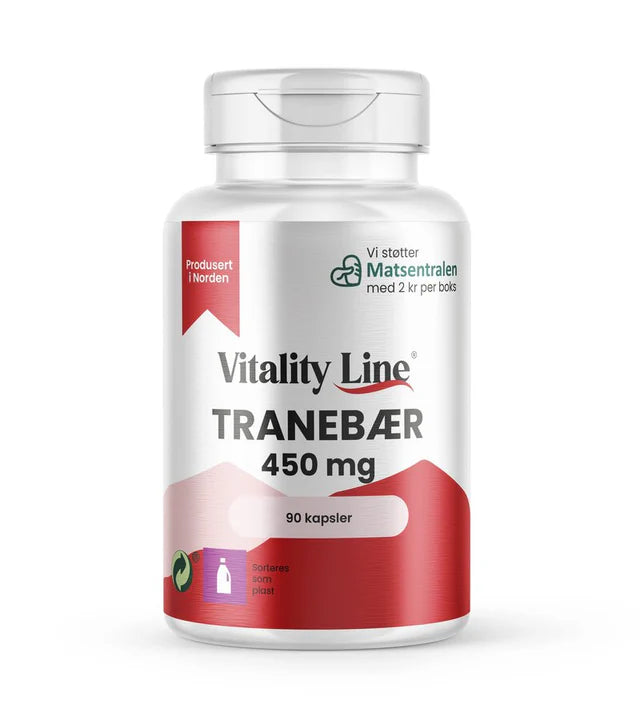 VITALITY LINE TRANEBÆR 90 KAPSLER - Vitaminer og kosttilskudd - JK-Shop