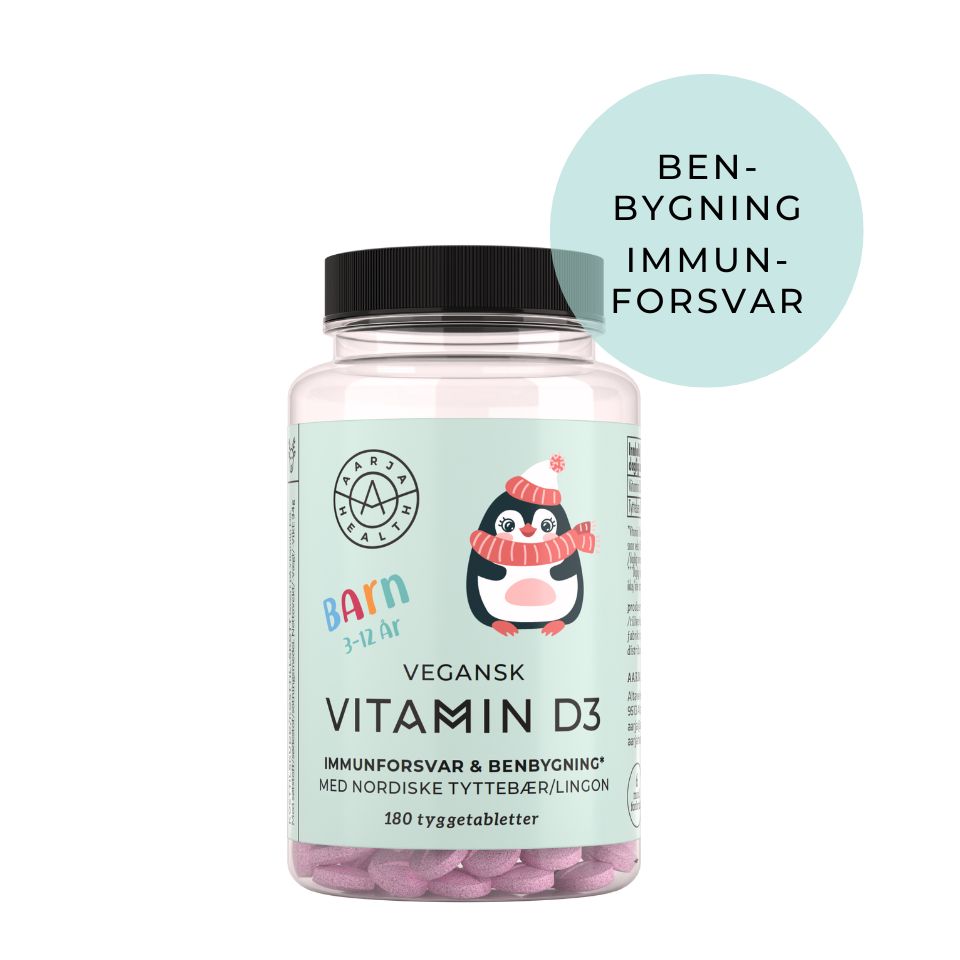 VITAMIN D3 & TYTTEBÆR FOR BARN - Vitaminer og kosttilskudd - JK-Shop