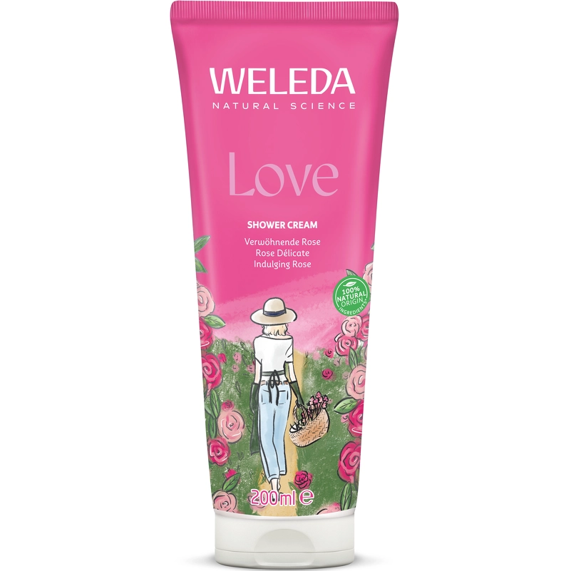WELEDA LOVE SHOWER CREAM ROSE 200 ML - - JK-Shop