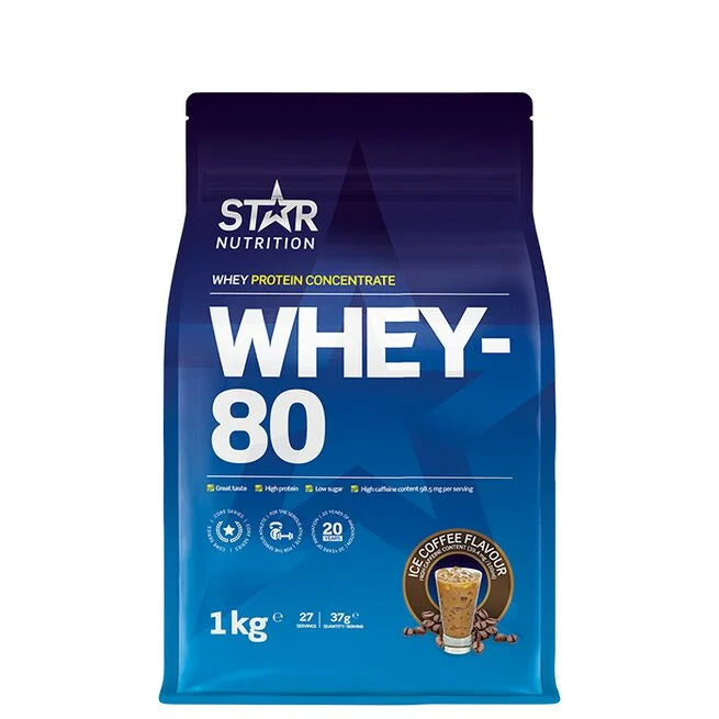 Whey-80 Myseprotein 1 kg Naturell - - JK-Shop