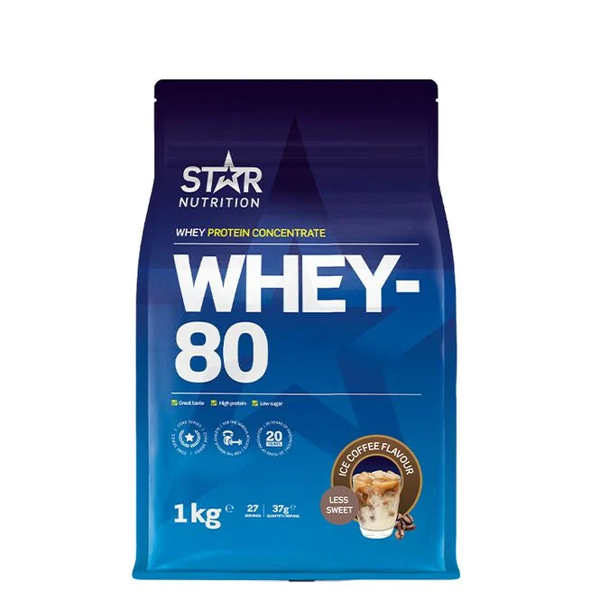 Whey-80 Myseprotein 1 kg Naturell - - JK-Shop