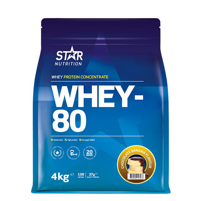 Whey-80 Myseprotein 4 kg - Whey protein - JK-Shop