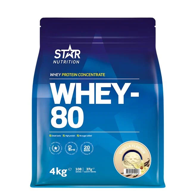Whey-80 Myseprotein 4 kg - Whey protein - JK-Shop