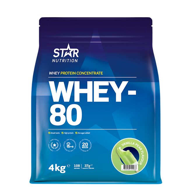 Whey-80 Myseprotein 4 kg - Whey protein - JK-Shop