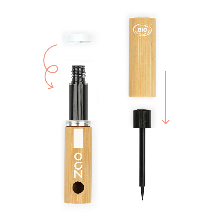 ZAO Liquid Eyeliner Felt Tip 066 Black - Eyeliner - JK-Shop
