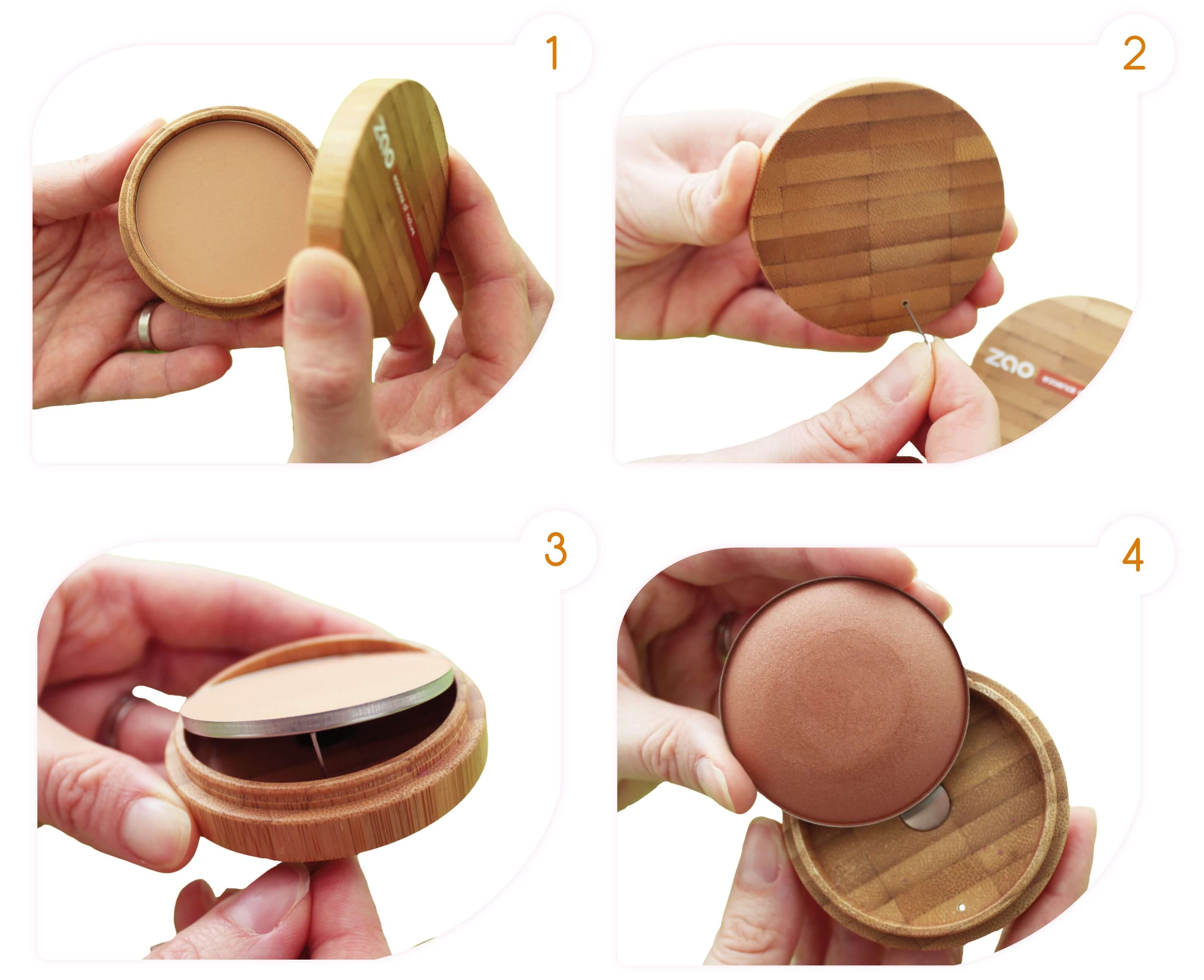 ZAO Mineral Cooked Bronzer- (342) Copper caramel-Bronzer-JKSHOP