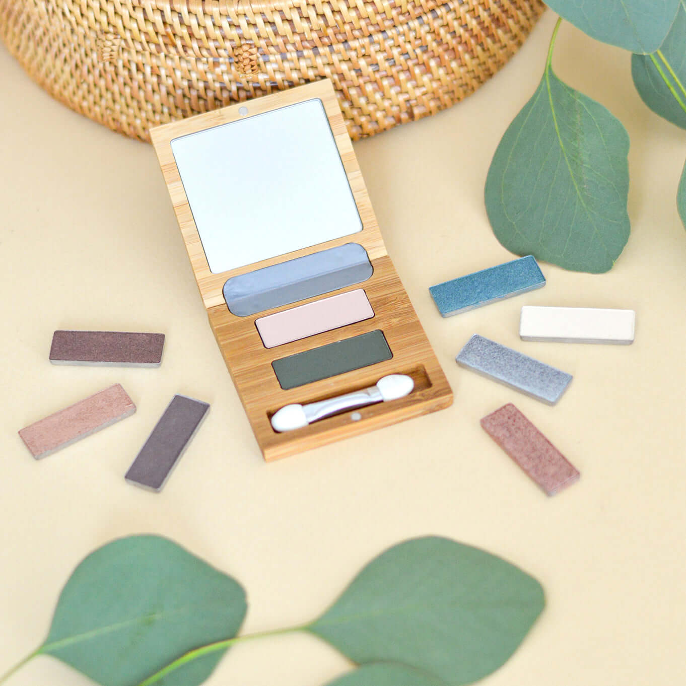 ZAO Refill Rectangle Eye Shadow- (280) Cacao Satin-Øyenskygge-JKSHOP