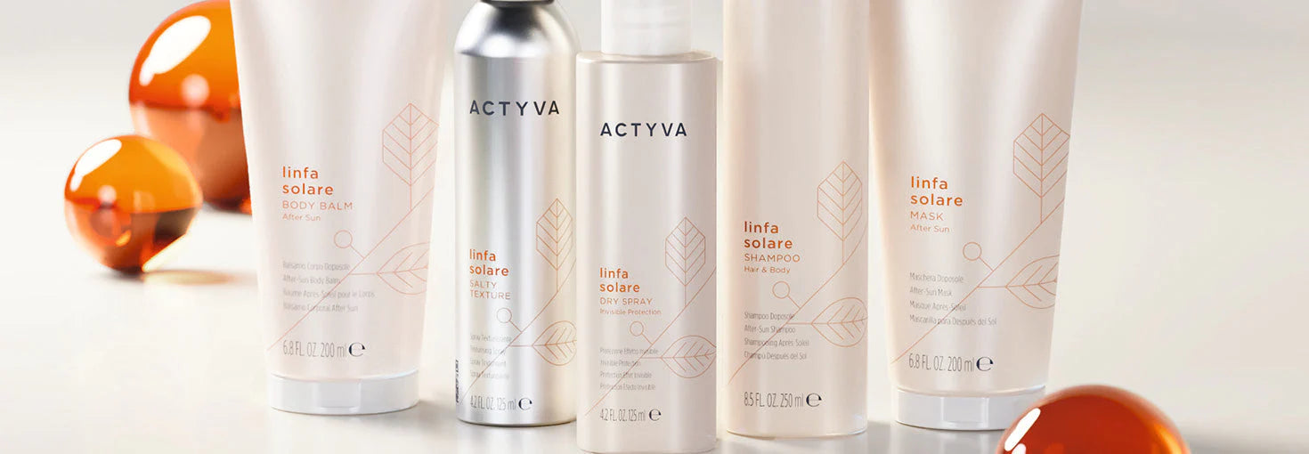 Actyva Linfa Solare Dry Spray 125 ml – Beskyttende Finish-Spray med Lett og Silkemyk Følelse(ny emballasje)