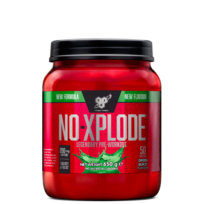 N.O.-Xplode Legendary, 30 & 50 servings, Green Burst, Purple Power & Red Rush