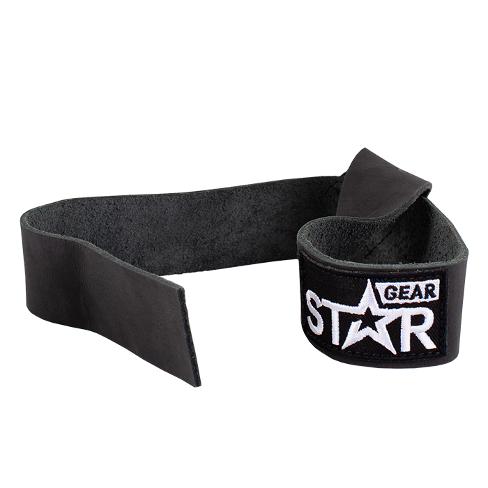 Star Gear Heavy Lifting Straps Svart løftestropper i lær