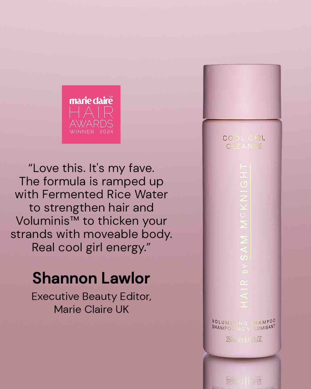 SAM McKNIGHT Volume Cleanse Shampoo Cool Girl