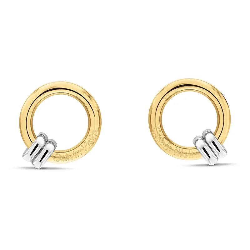 Calvin Klein SS/GP Earrings - øredobber - Øredobber - JK-Shop