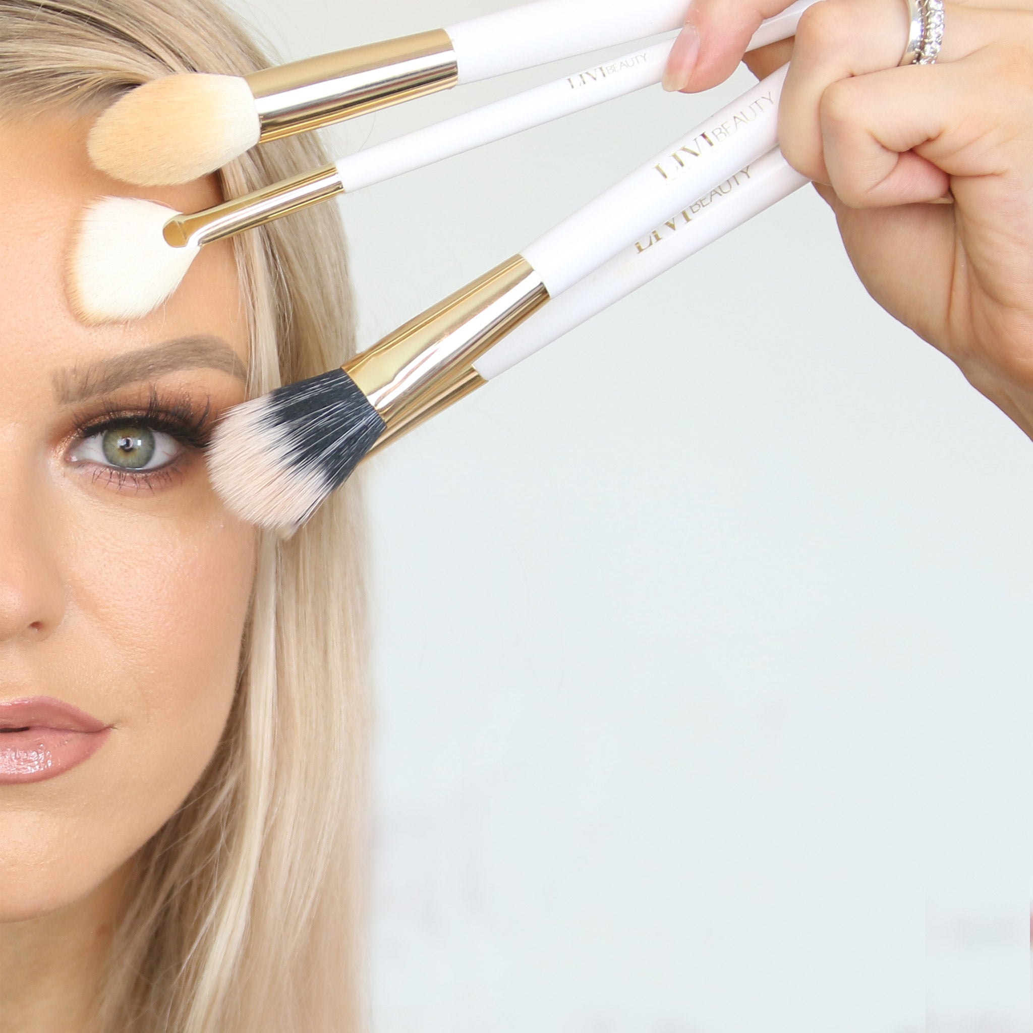 DUO FOUNDATION BRUSH Makeup Brushes LIVI BEAUTY