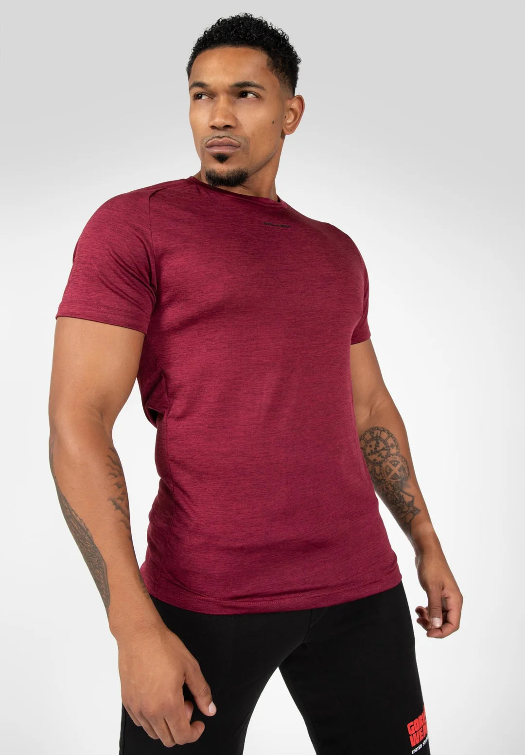 Gorilla Wear Taos T-Skjorte, Burgundy Red