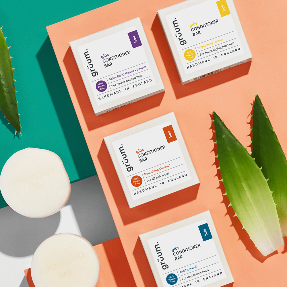 grüum glôs Zero Plastic Conditioner Bar - Anti-Dandruff-Balsam-JKSHOP