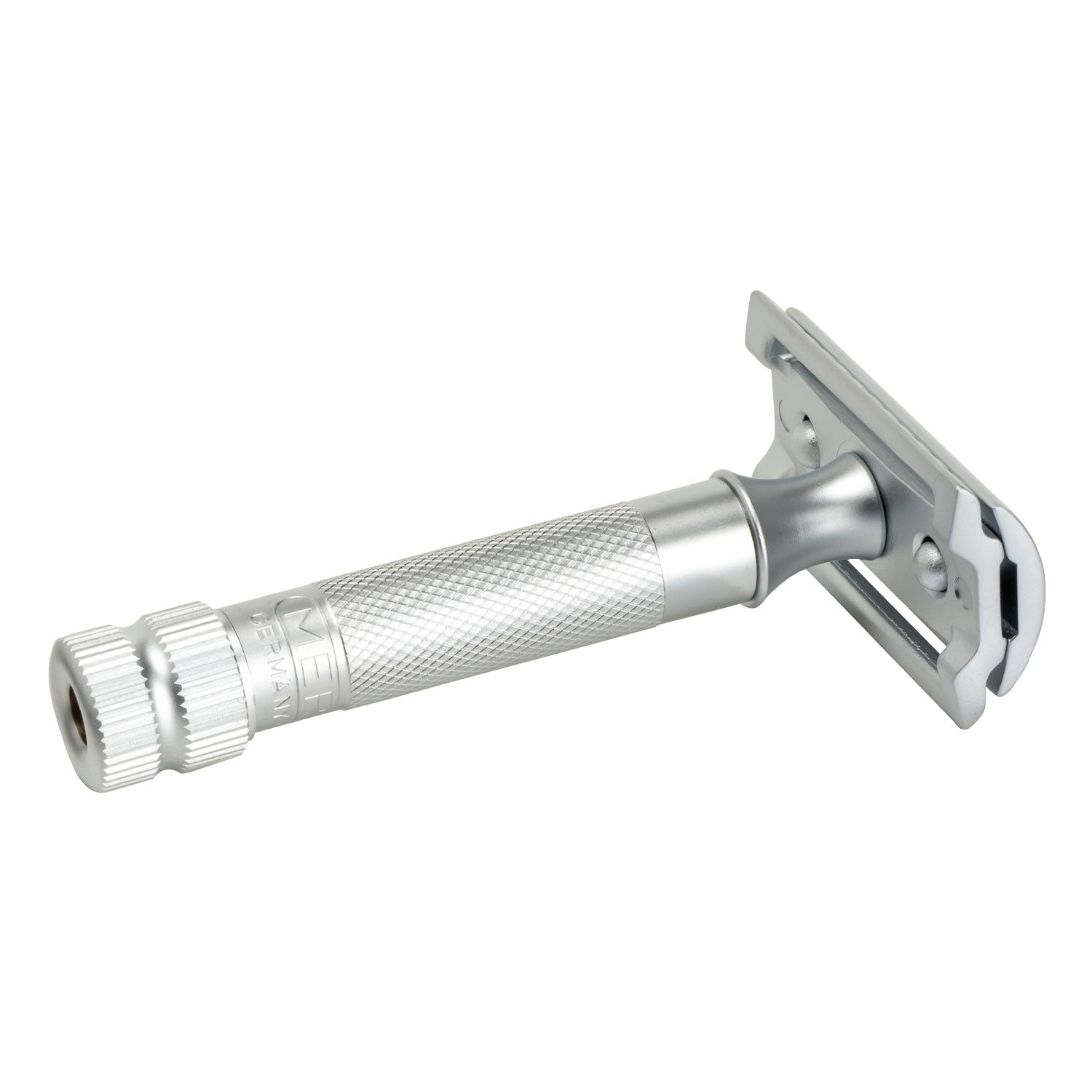 MERKUR (34C) Straight Comb Short Handle, Matt Chrome