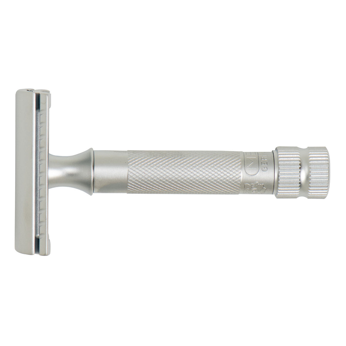 MERKUR (34C) Straight Comb Short Handle, Matt Chrome