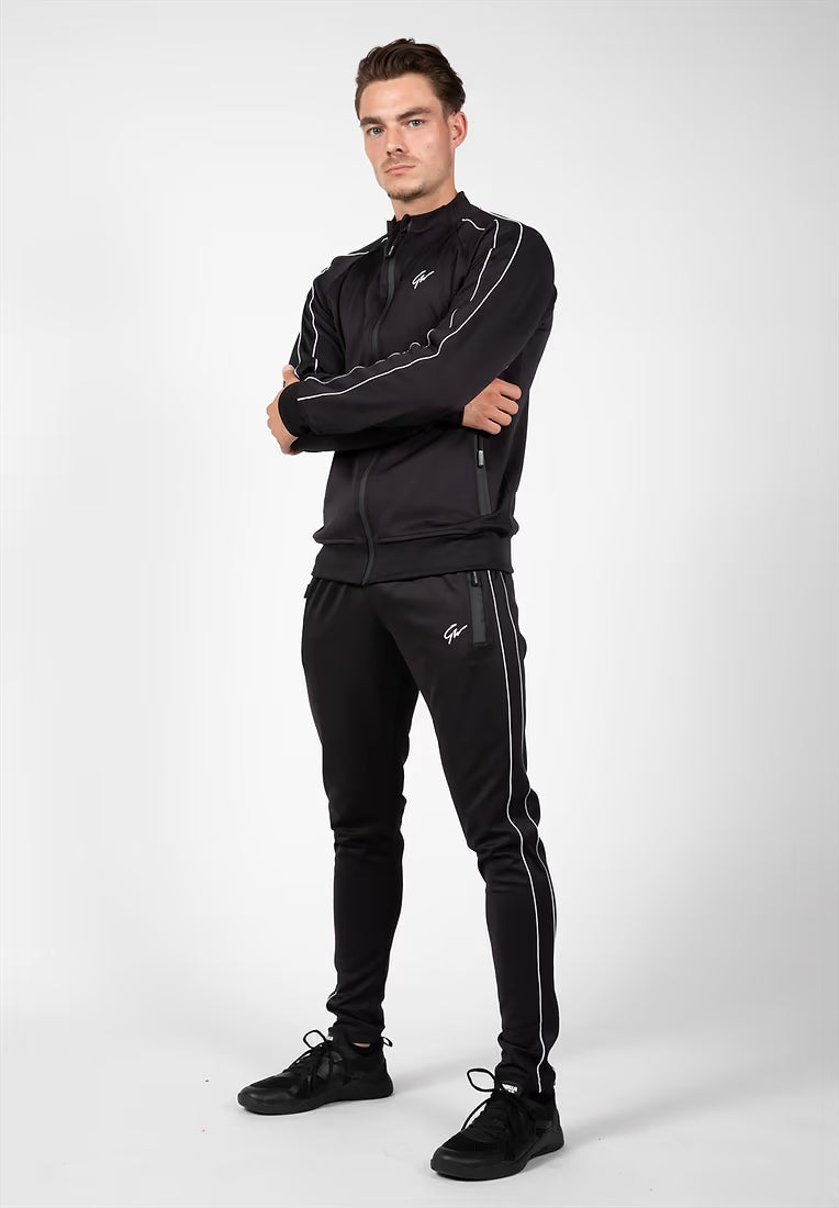 Gorilla Wear Wenden Track Jacket, Black/White