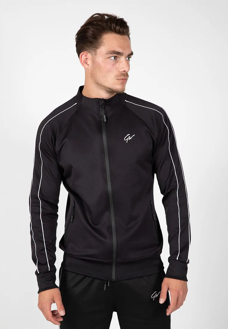 Gorilla Wear Wenden Track Jacket, Black/White