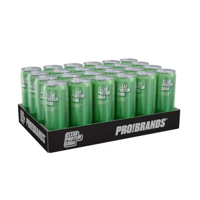 Pro!Brands Clear Protein Soda, 330mlx24stk (Pant 2,-) - 3 smaker