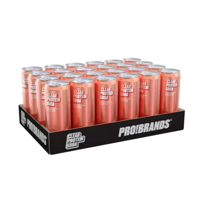 Pro!Brands Clear Protein Soda, 330mlx24stk (Pant 2,-) - 3 smaker