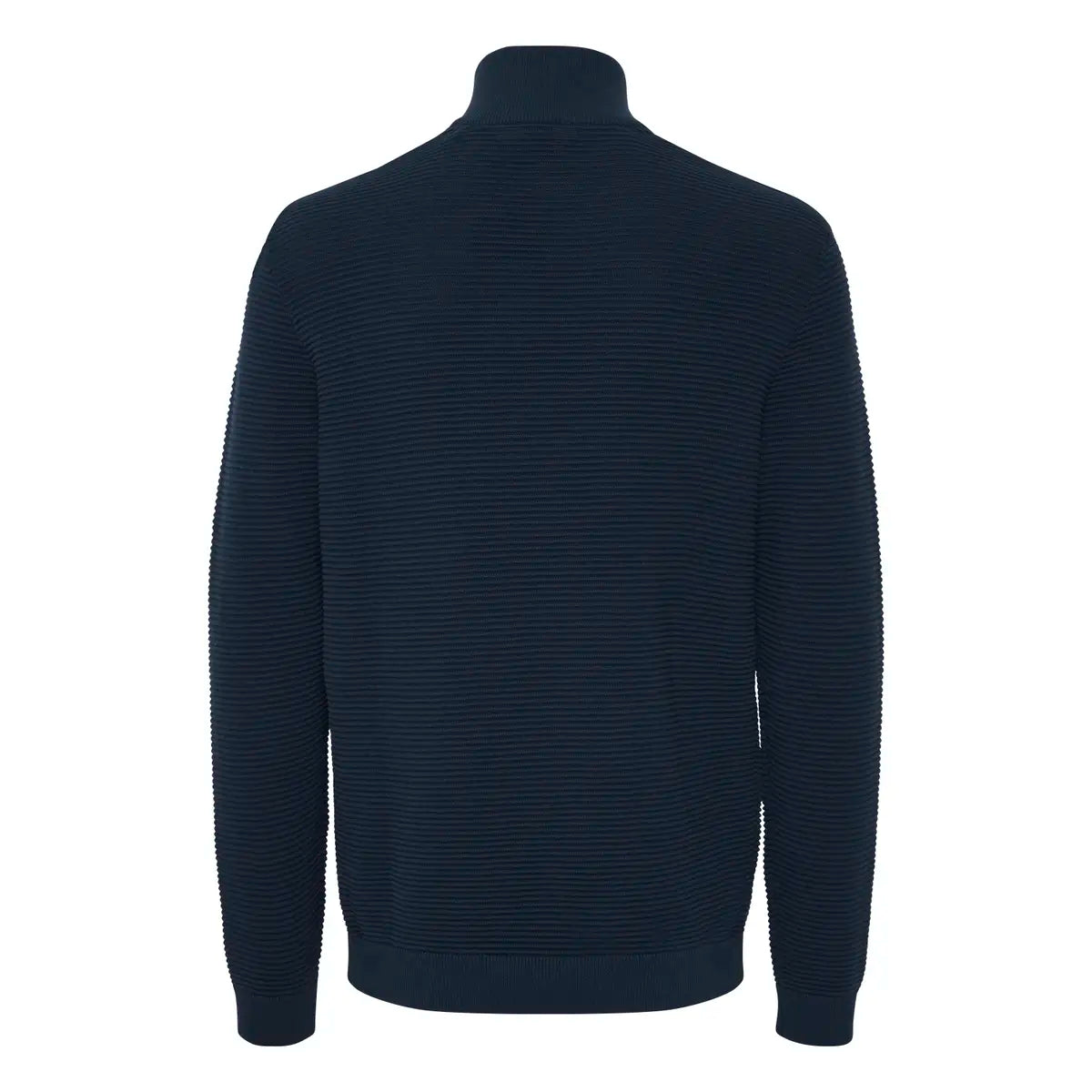 Solid Valencia half zip strikkegenser marineblå